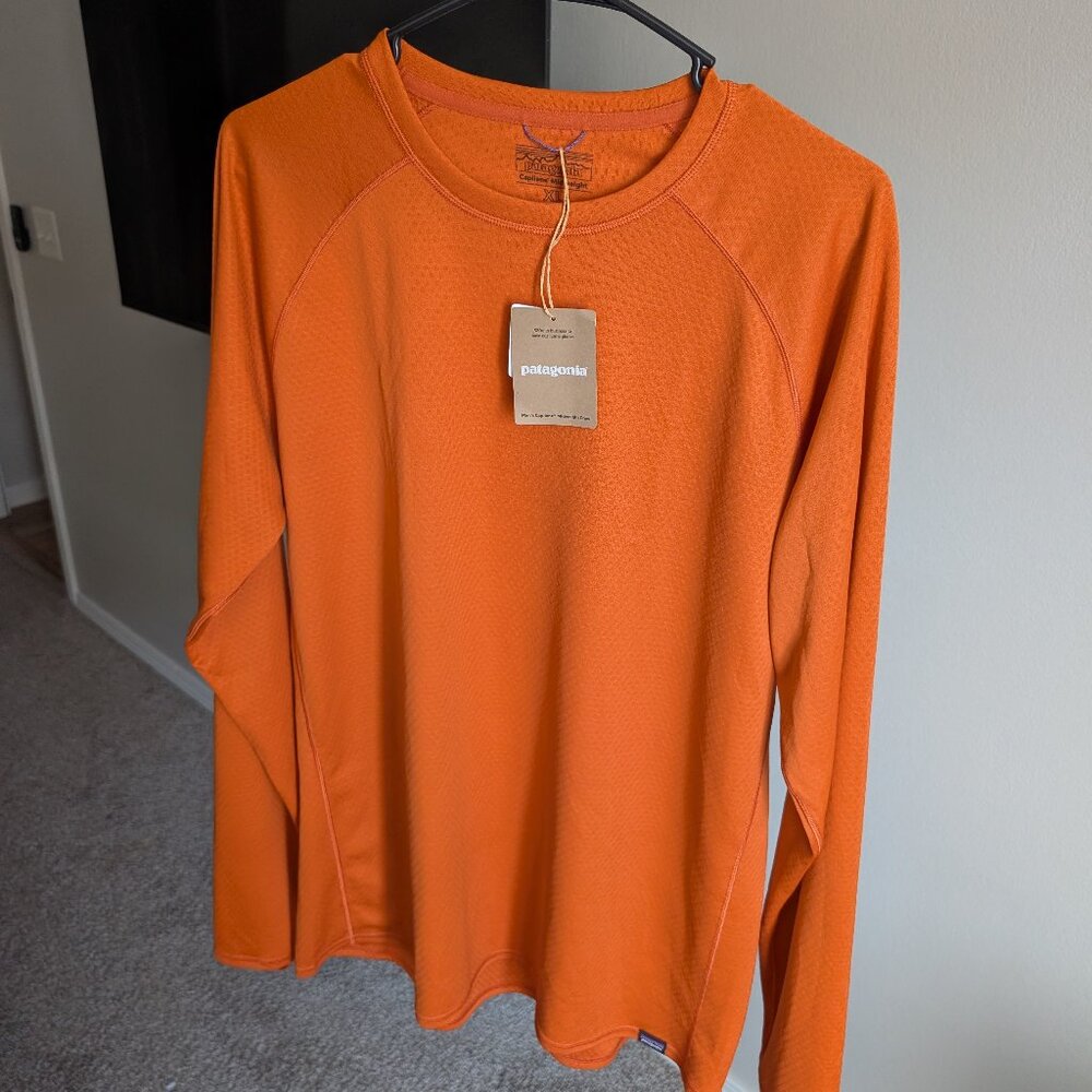 Patagonia Men's Capilene Midweight Crewneck Redtail Rust - XL